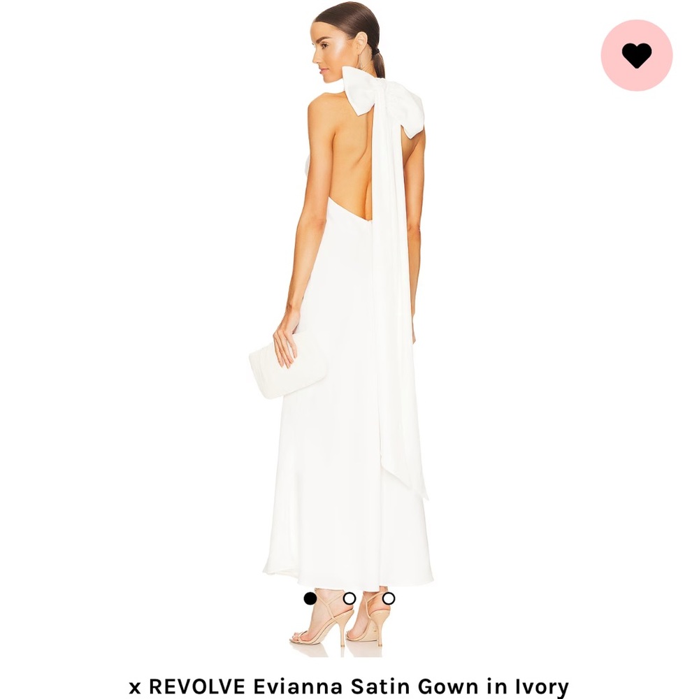 x REVOLVE Evianna Satin Gown in Ivory
MISHA